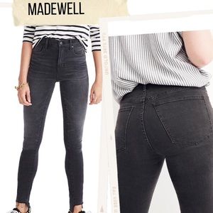 Madewell High Riser Skinny Skinny Washed Black